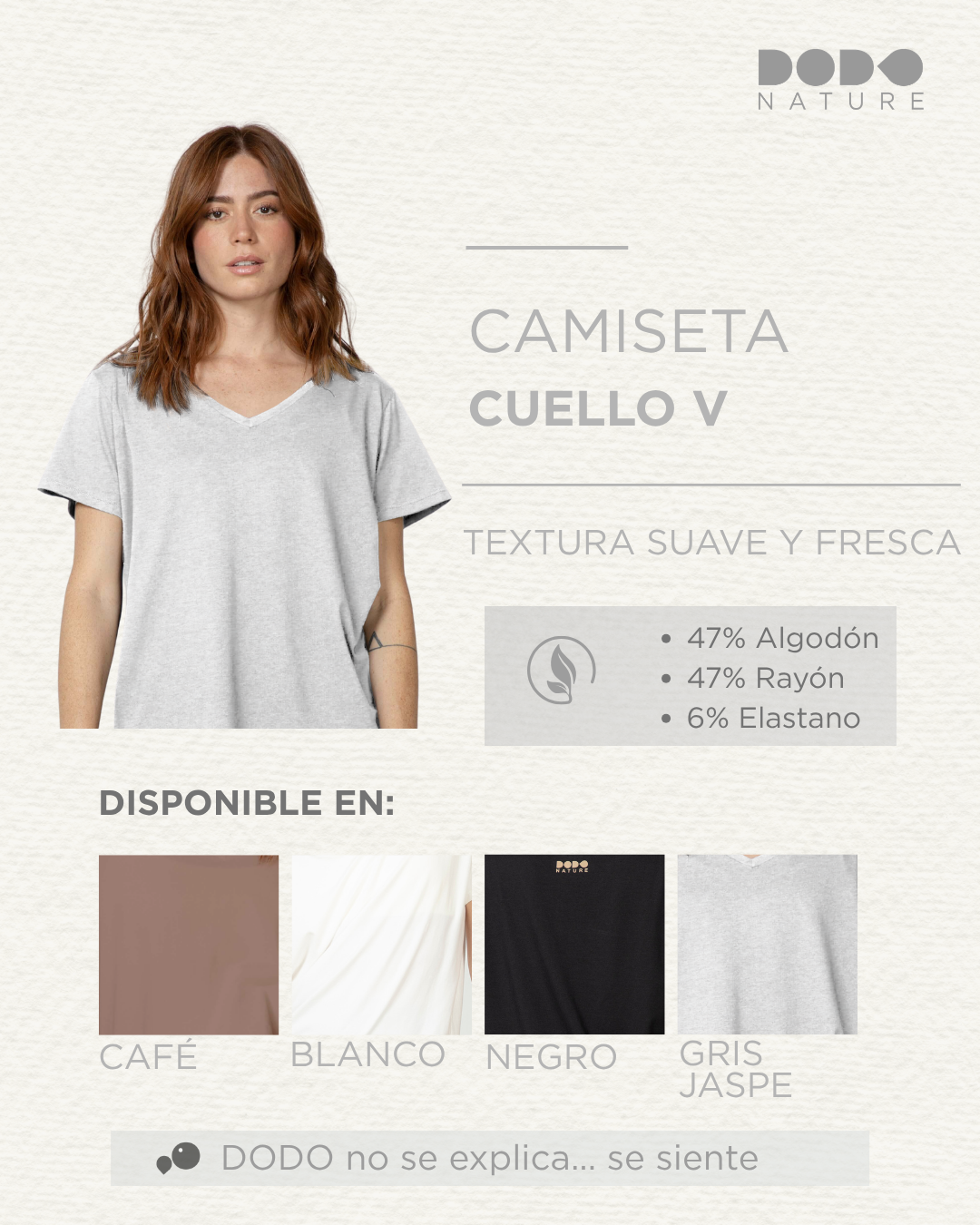 CAMISETA CUELLO EN V