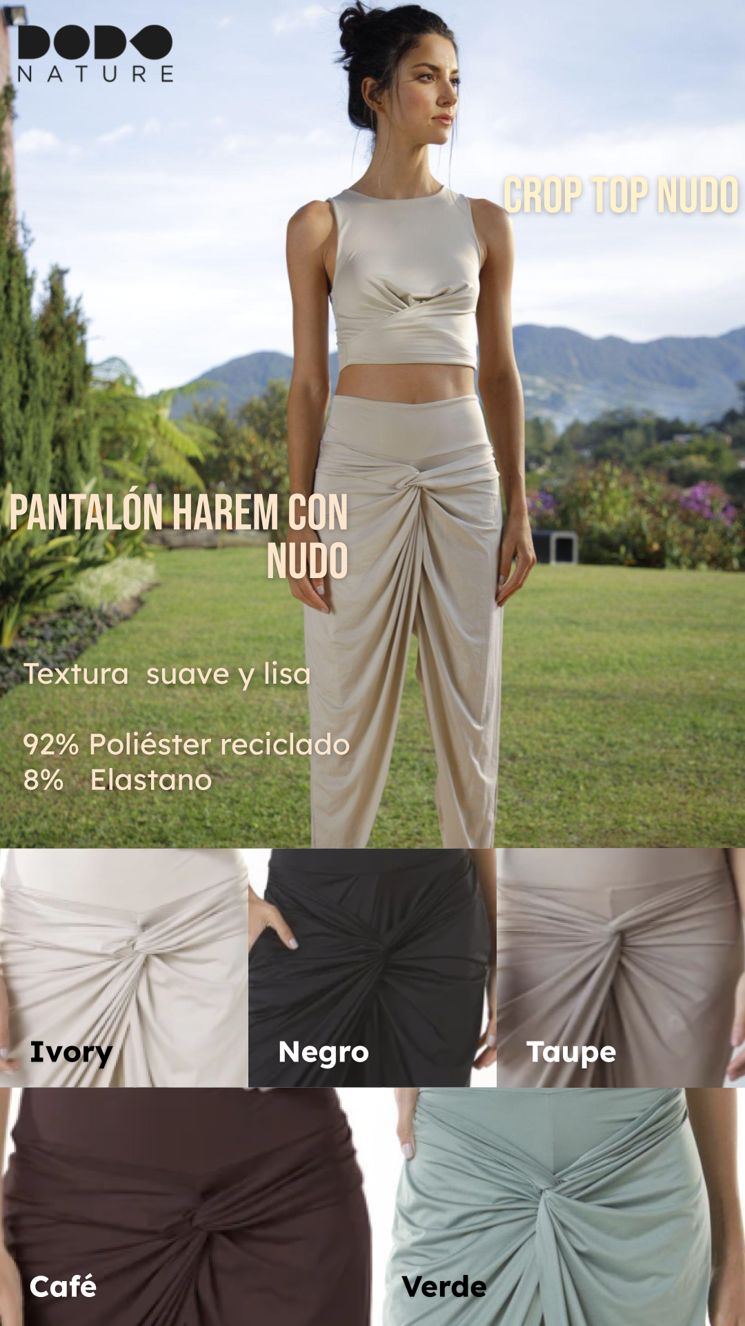 PANTALÓN HAREM CON NUDO
