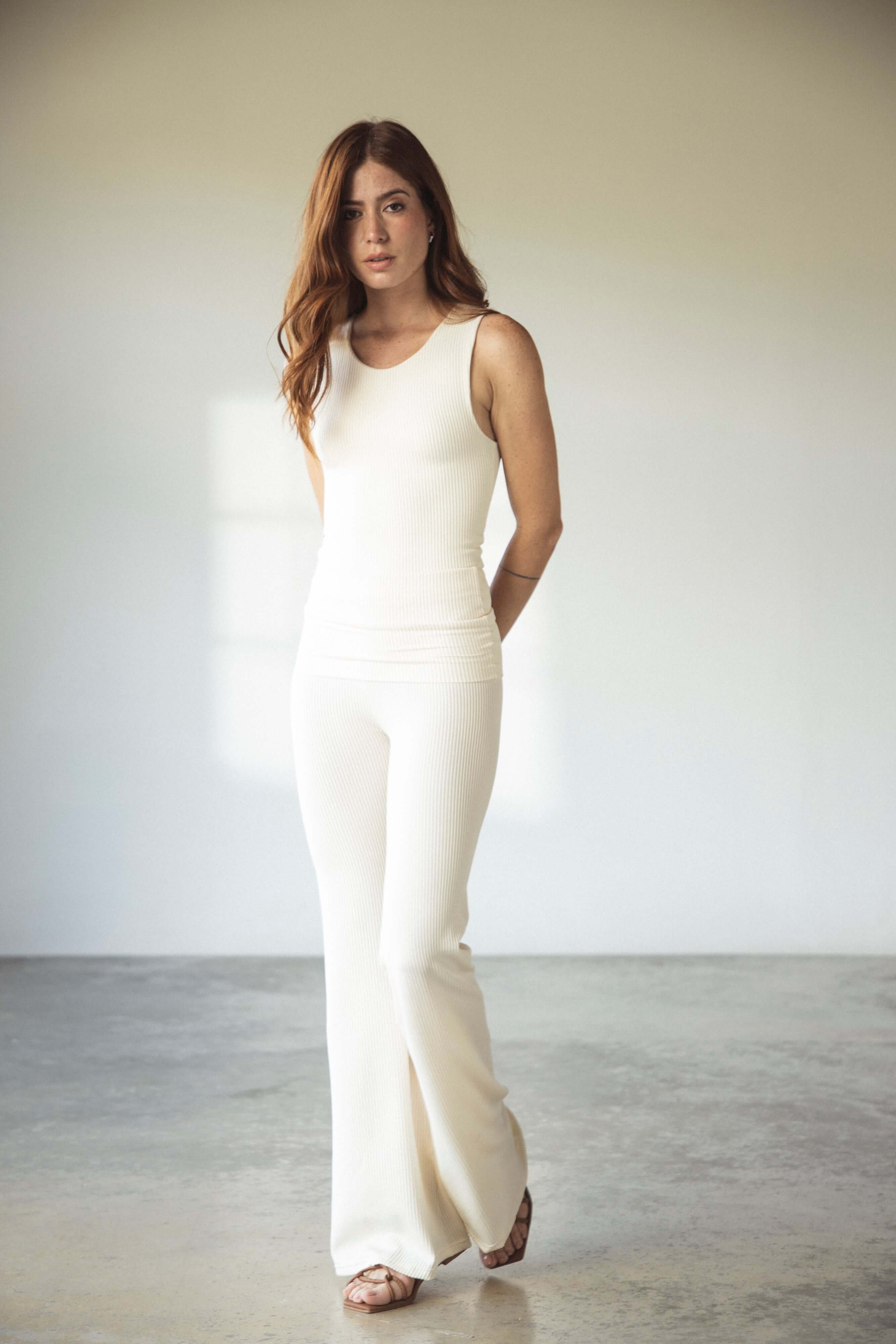 PANTALÓN FLAIRE RIB