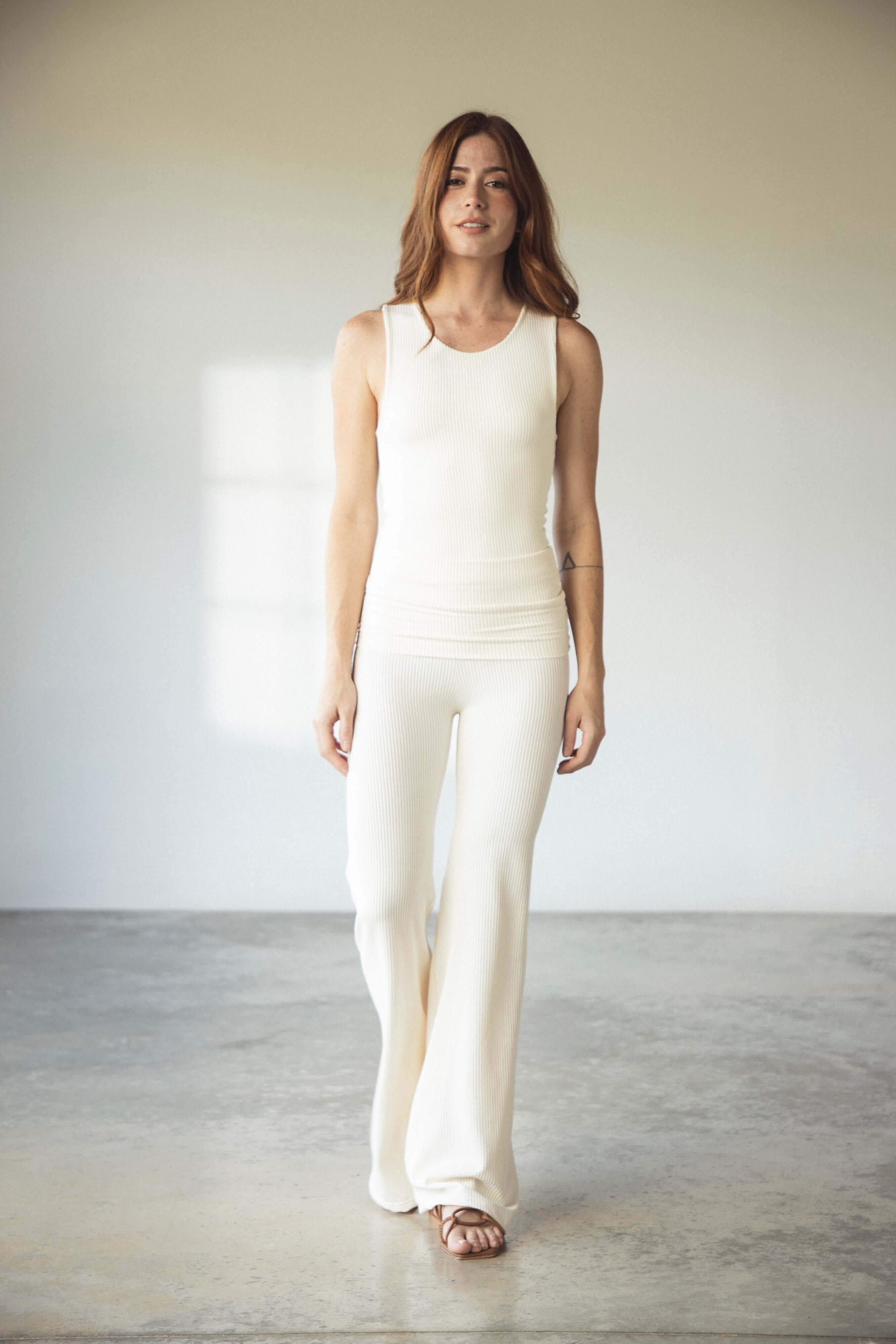 PANTALÓN FLAIRE RIB