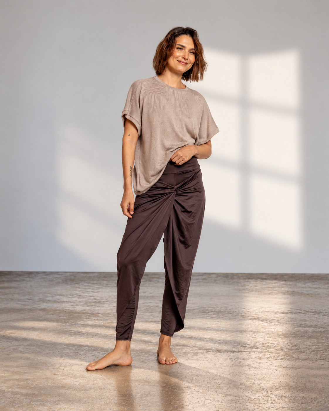 PANTALÓN HAREM CON NUDO