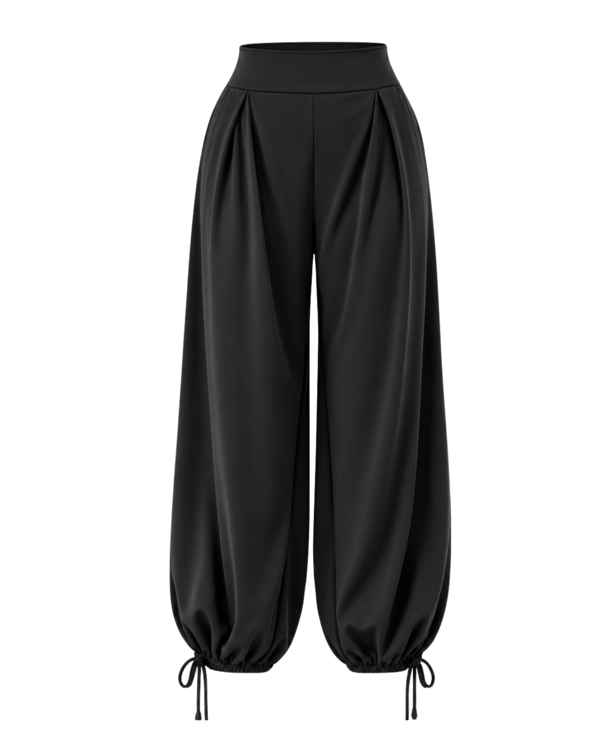 PANTALÓN AMPLIO CON RECOGIDO EN BOTA